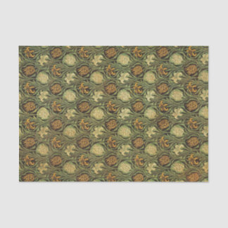 GREEN LILIES WILLIAM MORRIS Tissue Paper