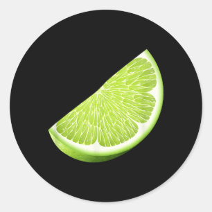 Green Lime Halloween Costume Group Funny Lime Classic Round Sticker