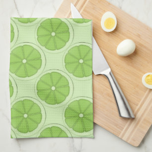 Green Lime Pattern Kitchen Towel