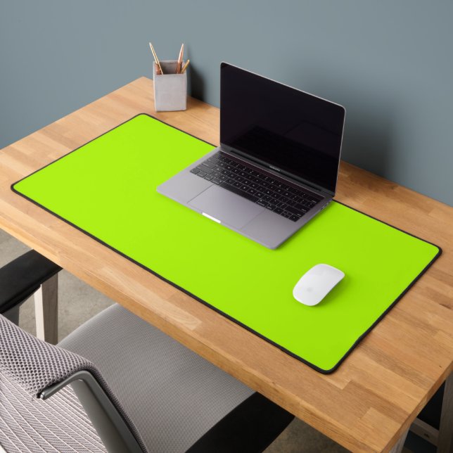 Green Lime Plain Desk Mat (Office 2)