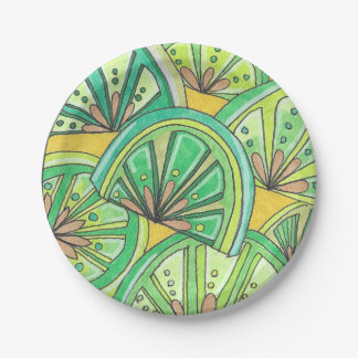 Green Limey Paper Party Plates
