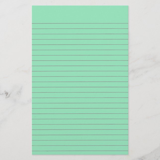 Green Lined Stationery (Front)