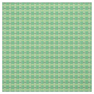 Green Lines and Boxes Fabric