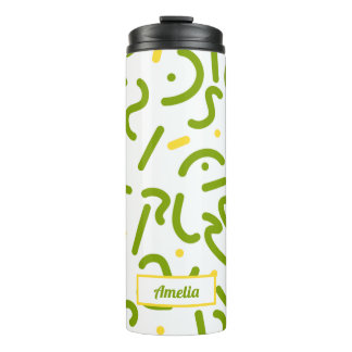Green Lines Thermal Tumbler