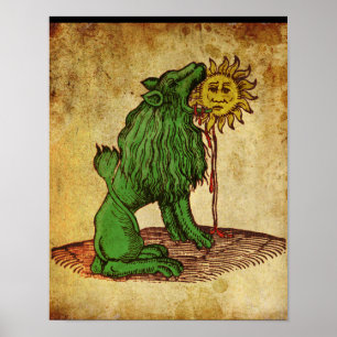 Green Lion Alchemy Poster