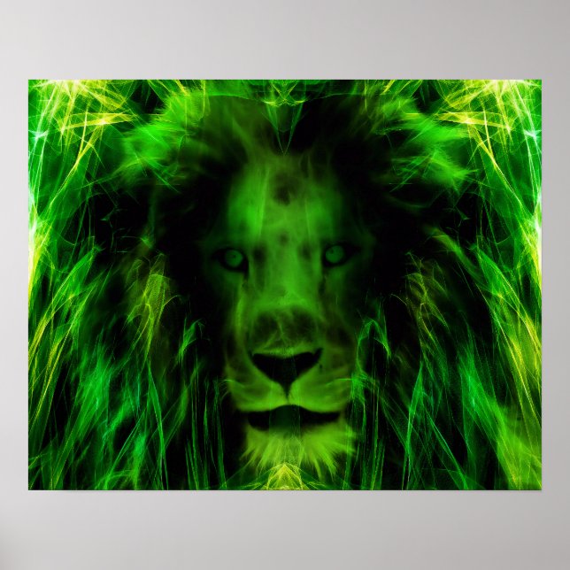 Green lion poster (Front)