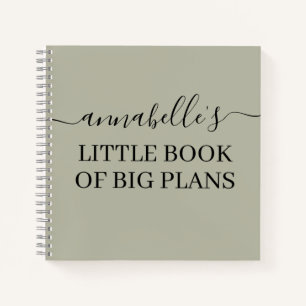 Green Little Book Of Big Plans Notebook