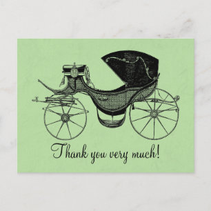Green Little Prince Baby Shower Thank You Postcard