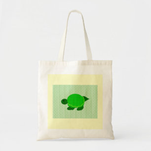 Green Little Turtle Tote Bag