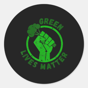 Green Lives Environmental Awareness Classic Round Sticker