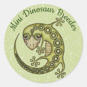Green Lizard Classic Round Sticker