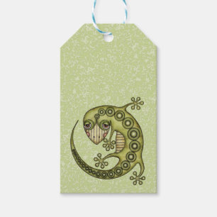 Green Lizard Gift Tags