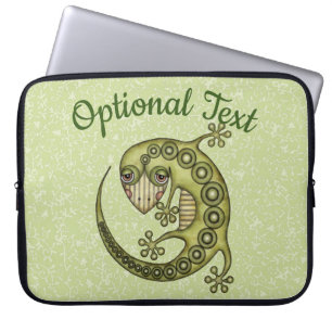 Green Lizard Laptop Sleeve