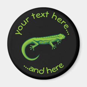 Green Lizard Magnet