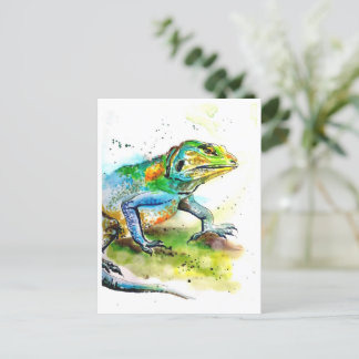 Green Lizard Postcard