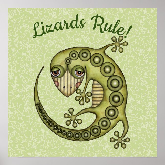 Green Lizard Poster (Front)