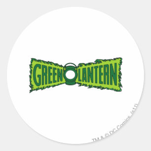Green Logo Flames Classic Round Sticker