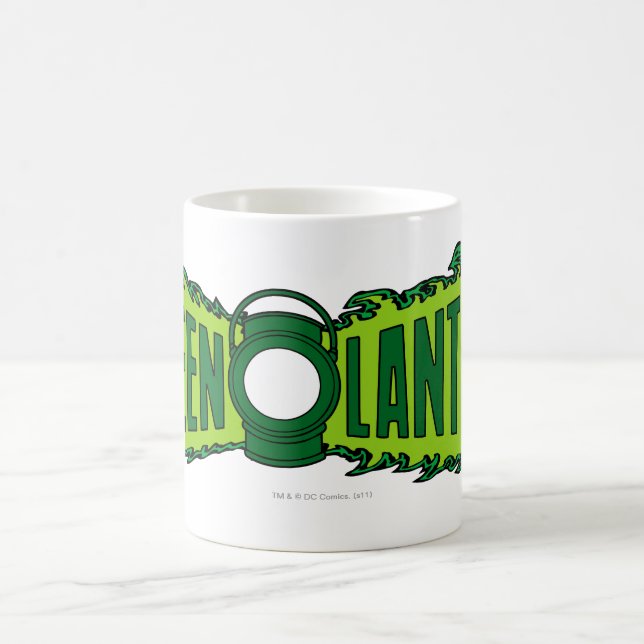 Green Logo Flames Coffee Mug (Center)