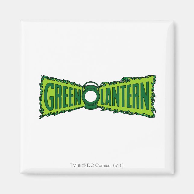 Green Logo Flames Magnet (Front)