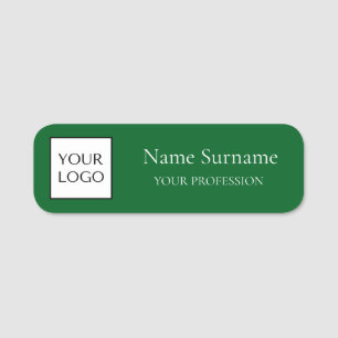 Green Logo Promotional  Name Tag