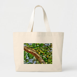 GREEN LORIKEET  AUSTRALIA ART EFFECTS LARGE TOTE BAG