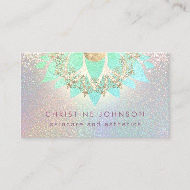 green lotus business card (Front)