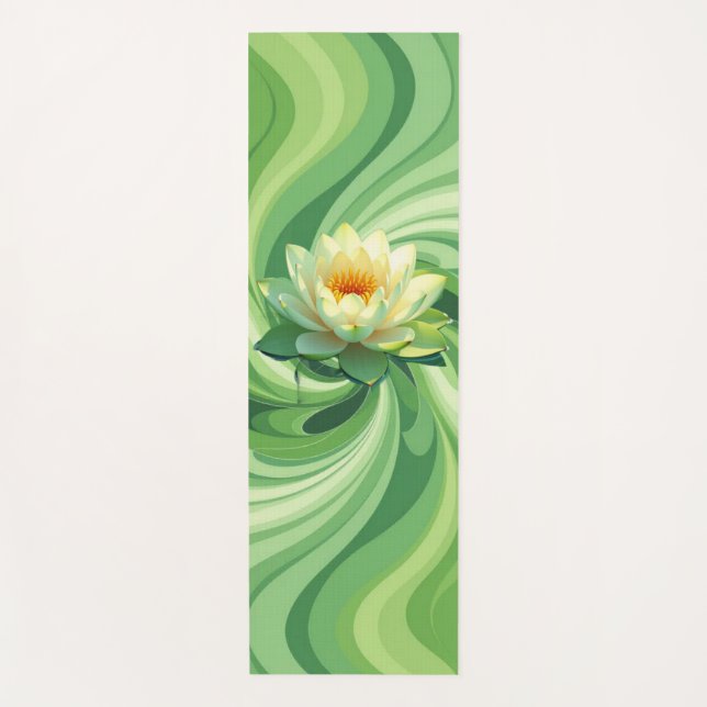 Green Lotus Yoga Mat (Front)