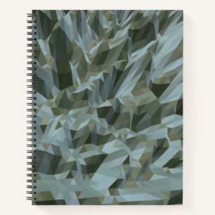 Green Low-Poly Bullet Journal / Lined Notebook