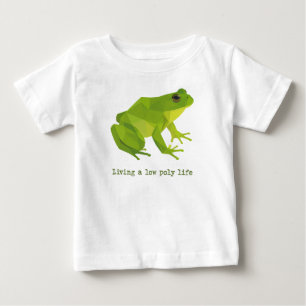 Green Low Poly Life Frog Baby T-Shirt