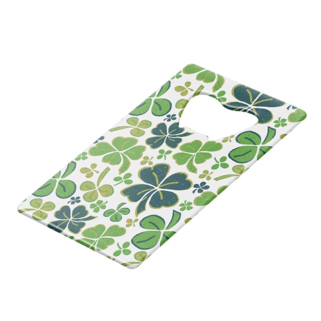 Green Lucky Shamrocks Clover St. Patrick`s Day  (Front Angled)