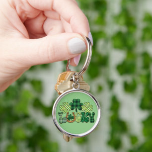 Green Lucky St Patricks Day Key Ring