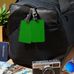 Green Luggage Tag