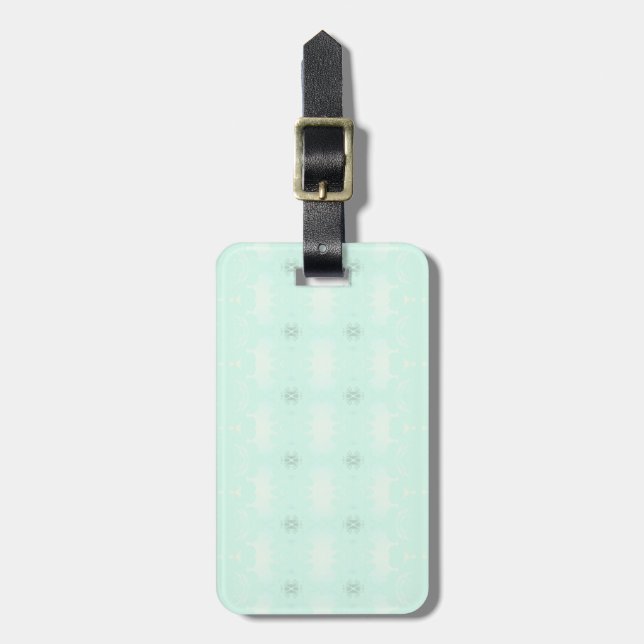 green luggage tag (Front Vertical)