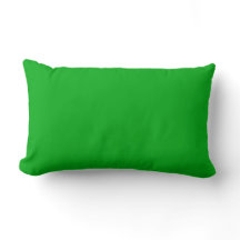 Green Lumbar Pillow 13" x 21"