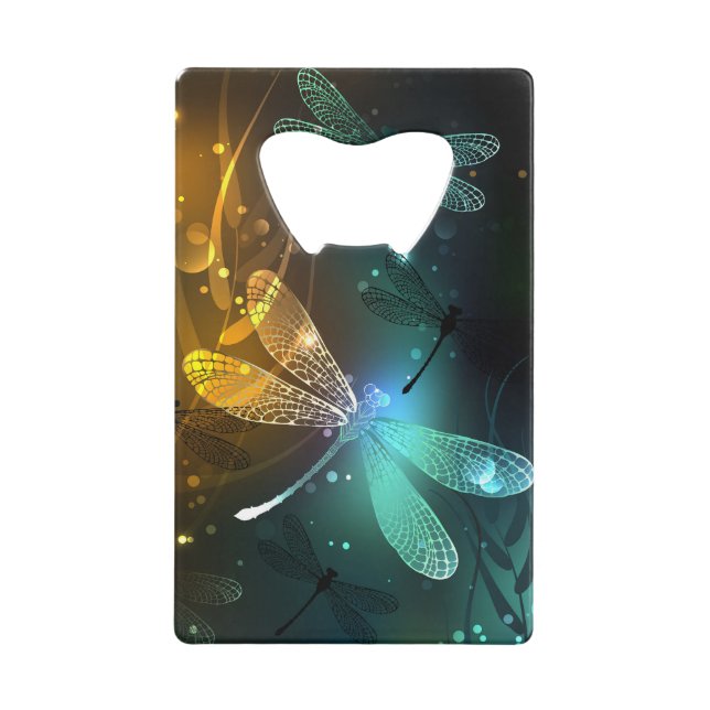 Green luminous dragonfly flight (Front)