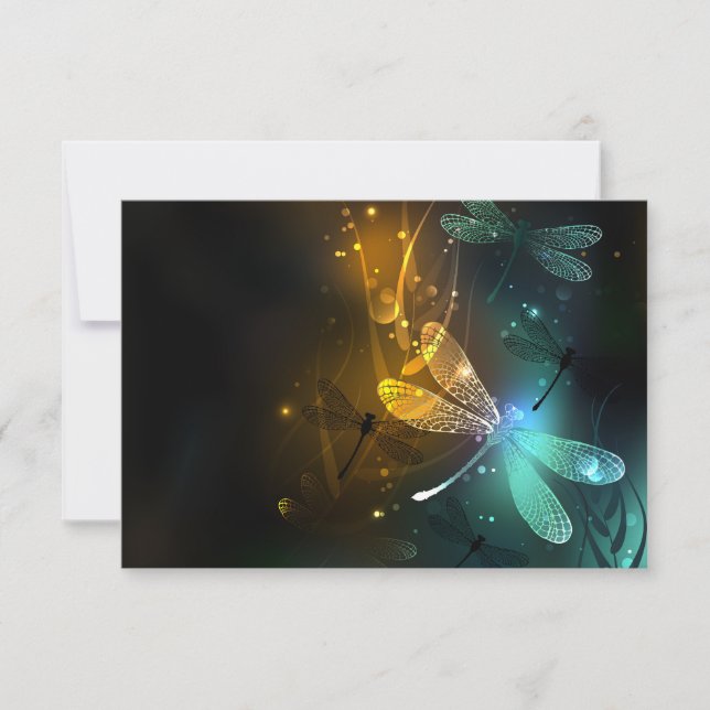 Green luminous dragonfly flight announcement (Front)