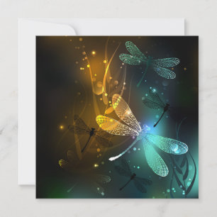 Green luminous dragonfly flight announcement