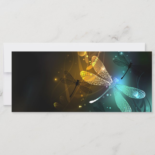 Green luminous dragonfly flight announcement (Front)