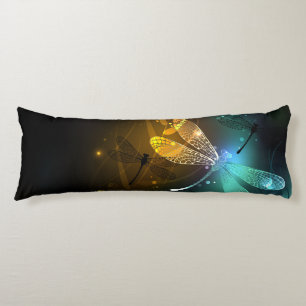Green luminous dragonfly flight body cushion