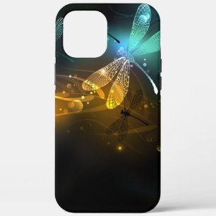 Green luminous dragonfly flight iPhone 12 pro max case