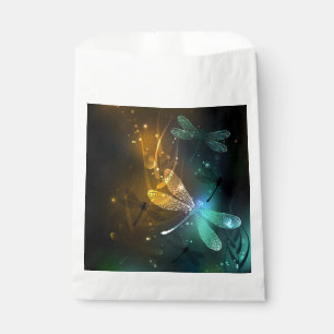 Green luminous dragonfly flight favour bag
