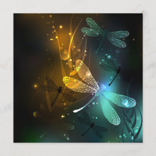 Green luminous dragonfly flight menu