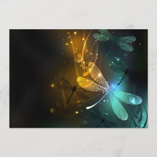 Green luminous dragonfly flight menu