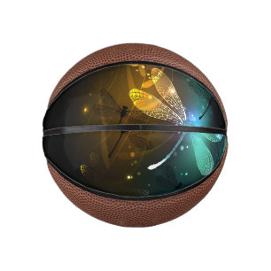 Green luminous dragonfly flight mini basketball