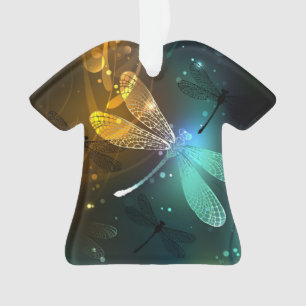 Green luminous dragonfly flight ornament