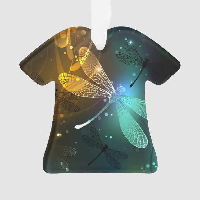 Green luminous dragonfly flight ornament (Front)