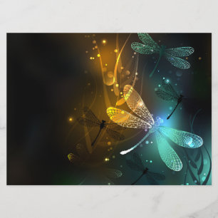 Green luminous dragonfly flight program