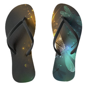 Green luminous dragonfly flight thongs
