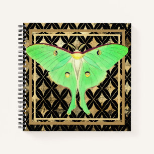 Green Luna Moth Notebook