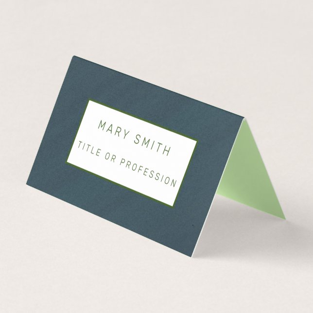 Green Luxury Business Card (Front)